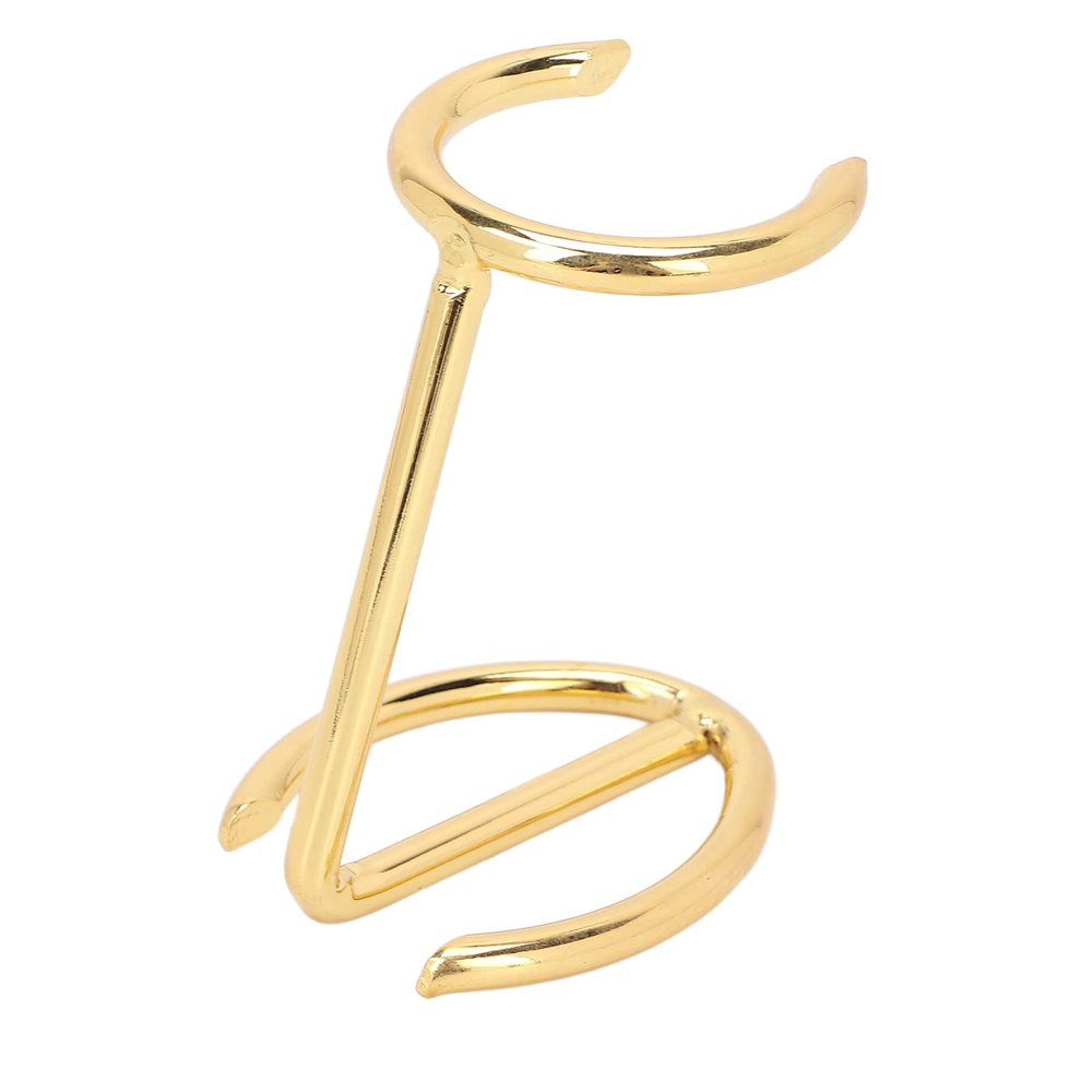 Yinhing Brush Holder, Zinc Alloy Sturdy Shaving Rack, Golden Stand for Men's Shaving Brushes