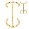 Yinhing Brush Holder, Zinc Alloy Sturdy Shaving Rack, Golden Stand for Men's Shaving Brushes view 3