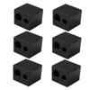 PartyKindom Eyebrow Pencil Sharpener 6-Piece Double Hole Cosmetic Tool for Women Precision Makeup Sharpener for Eyebrow Pencils and Eyeliners for Makeup Artists and Beginners view 1