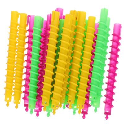 SHERCHPRY 100pcs Spiral Rollers for Hair Perm Rods Hair Curlers Spiral Design for Styling