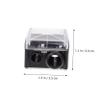 BAZEITFLOW 4pcs Dual Eyeliner Pencil Sharpener for Makeup and Eyebrow Pencils Lightweight and Portable Cosmetic Random Cover Color view 2