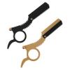 IWOWHERO Barber Shop Essential 2pcs Men's Fingertip Razors Manual Shaver for Beard Sideburns Short Fine Hair view 1