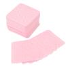 500PCS Nail Glue Bottle Cleaning Cotton Pads Fine Texture, Double Sided, Triple Layer Thick Design, Quickly Clean Eyelash and Nail Glue Bottles, Prevent Clogging (White) (Pink) view 3