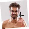 BIUDECO 2pcs Manual Razor for Men Beard Shaver Barber Razor Finger Easy Maneuvering view 2