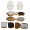 Healvian Bamboo Foot Care Tools Set 4pcs Pedicure Board Pumice Stone and Foot Scrubber Effective Callus Remover for view 3