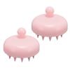 2pcs Hair Washing Brushes, Deep Cleaning Silicone Lanyard Hair Shampoo Brush for Relieving Itching Scalp Massage Brush for Homr Travel view 3