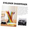 LOORGVEL 4pcs Durable Eyeliner Sharpener Black Cosmetic Tool for Makeup Pencils Lightweight Design for Eyebrow Lipstick Pencils Essential Makeup Accessories Easy to Use view 3
