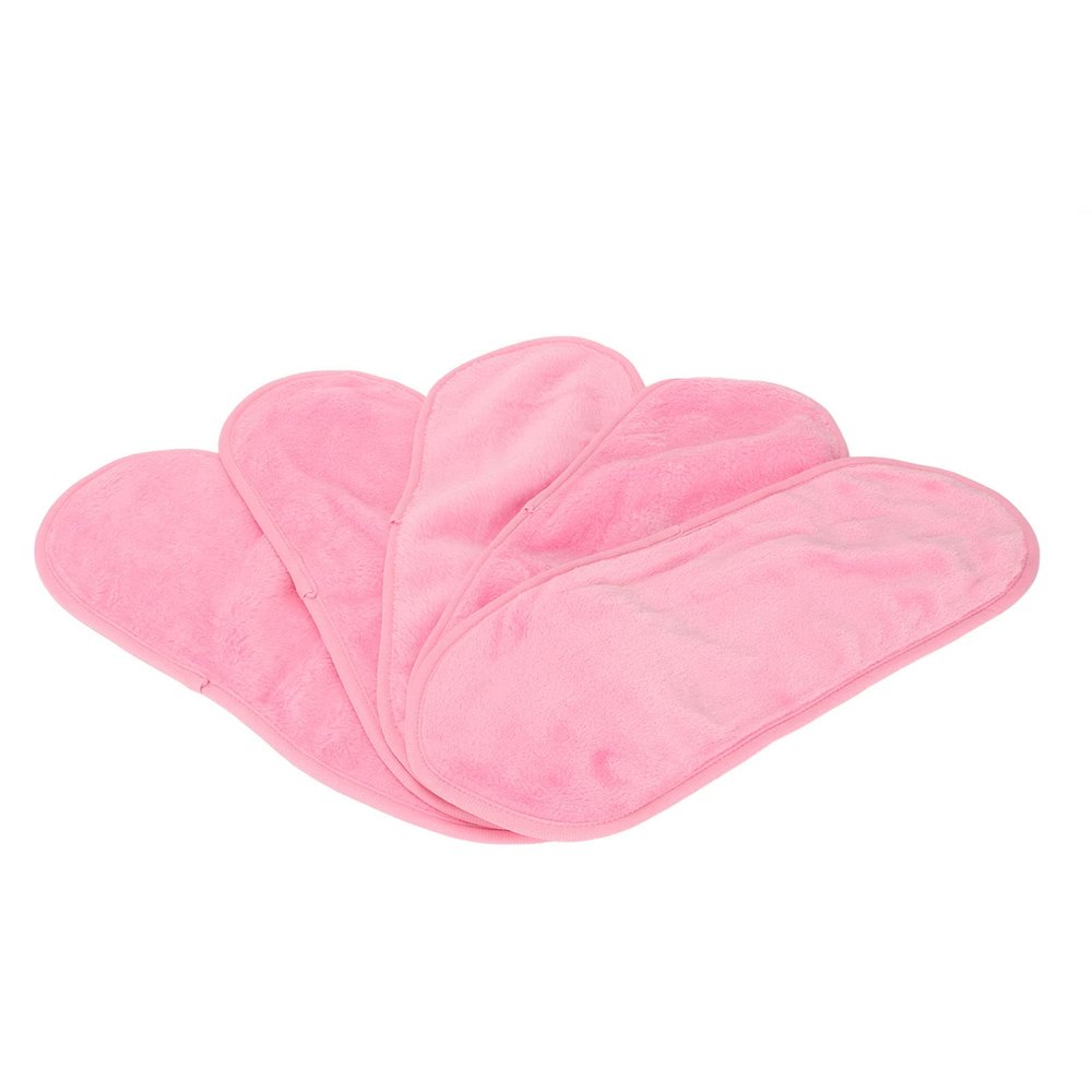 5pcs Makeup Remover Cloth, Soft Comfortable Fleece Washable Microfiber Face Cloth for Face Cleansing