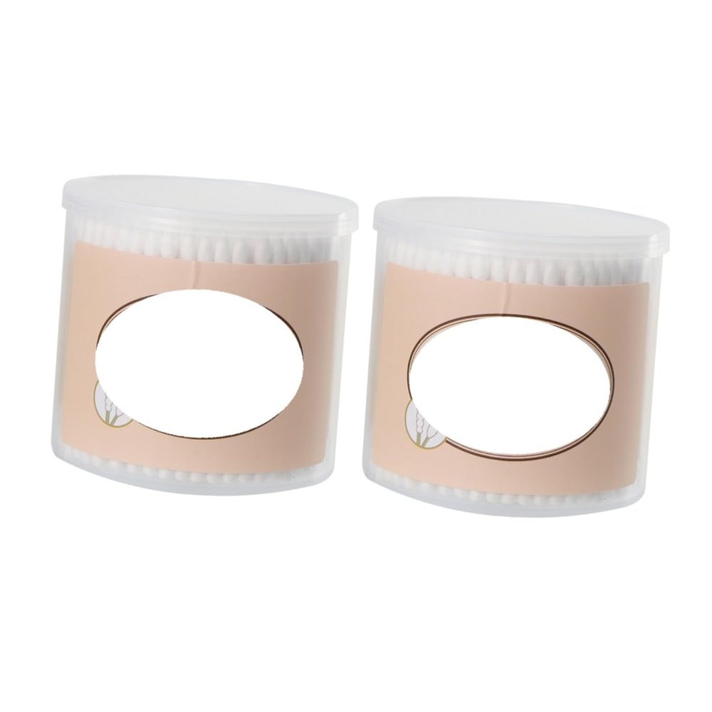 Healeved 600pcs Double- Cotton Swabs for Makeup and Daily Use Soft Absorbent Applicators for -ups and Tip for Lint Application