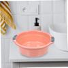 ABOOFAN 4pcs Lightweight Portable Wash Basin over The Sink Sink Sponge Holder for Family Camping Handwashing Vegetable Fruit Cleaning Random Color view 3