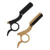 Beatifufu 2pc Barbers Manual Razor Straight Razor Barber Tool Stainless Steel Face Shaver for Men view 1