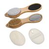 Gogogmee Foot Spa Pedicure Tools Set 4pc Foot Rubbing Board Pumice Stone Brush Exfoliating Board for Home Spa Use view 1