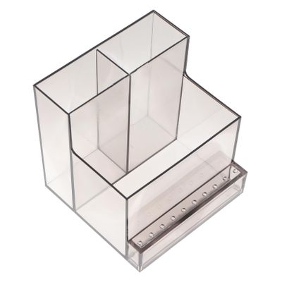 LOORGVEL Grinding Storage Rack Nail Drill Holder Plastic Black Organizer