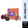 Bl.ue Hea..ven Saj Dhaj Festive Makeup Kit for women- Natural, Pack of 10 | Full face Makeup kit, Medium Tone combo, 19g+26.3ml view 2