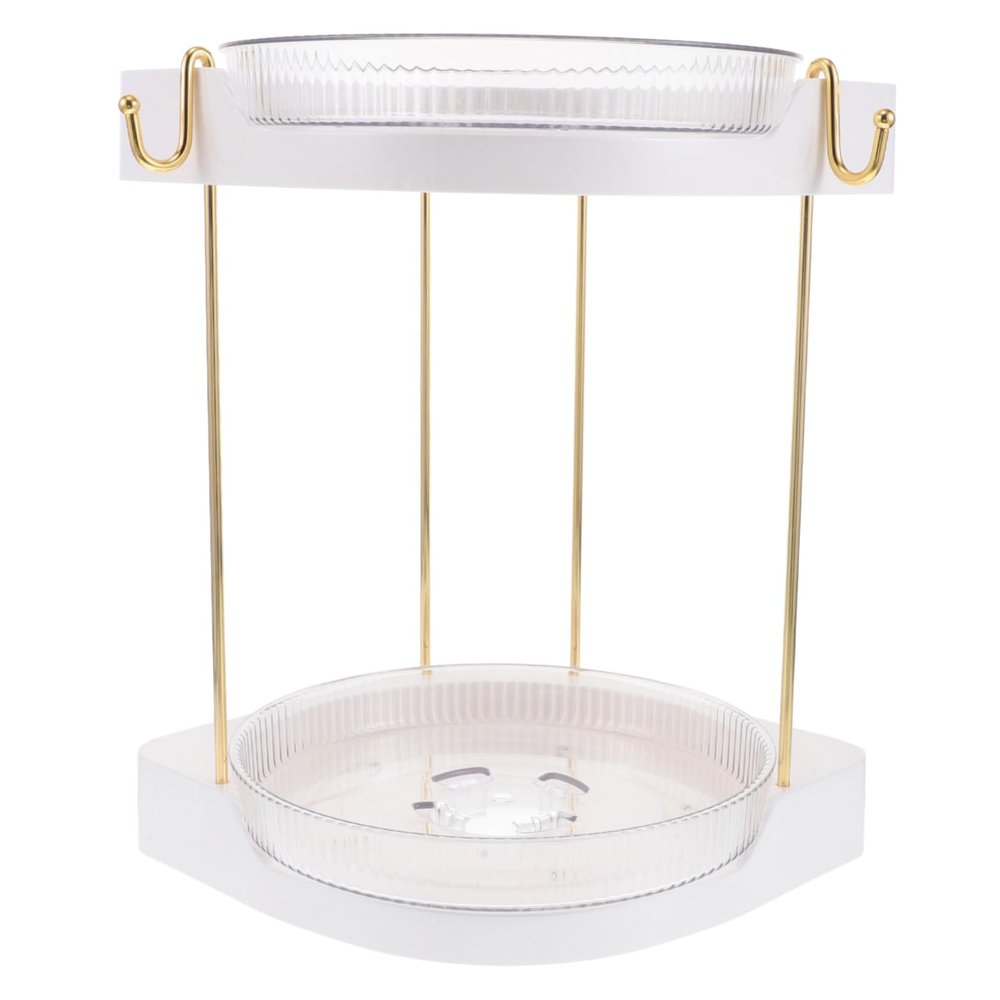 Alipis Rotating Makeup Organizer Capacity for Bathroom and Vanity Chic Design for Easy Access Portable Multi Storage for Cosmetics and Skin