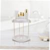Alipis Rotating Makeup Organizer Capacity for Bathroom and Vanity Chic Design for Easy Access Portable Multi Storage for Cosmetics and Skin view 4