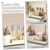 ABOOFAN Cosmetics Organizer Desk Makeup Storage Box Rotating Makeup Holder Skincare Brush Storage Desktop Organizer for Cosmetics view 2