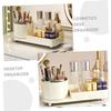 ABOOFAN Cosmetics Organizer Desk Makeup Storage Box Rotating Makeup Holder Skincare Brush Storage Desktop Organizer for Cosmetics view 4