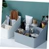 ABOOFAN 2pcs Multi-grid Toiletry Storage Box Versatile Jewelry Container Cosmetics Organizer for Students Portable Pink Dusty Blue Design Easy to Clean view 3