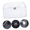 Alipis Transparent Acrylic Makeup Brush Holder with Lid Large Capacity Cosmetic Organizer for Desktop Multi-functional Storage Box for Vanity and Office Use view 3