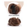 LPOCIKZADEC Messy bun Hair Piece, Synthetic Claw Hair Bun Chignon Clip-in Updo for Women,Hair bun Wig(Dark Brown) view 2