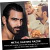Mikinona Barber Razor Set Men's Eyebrow Beard Shaver Straight Razor Barber Supplies Manual Shaving Tool view 4