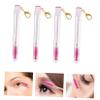 ELAYARD 4pcs Portable Eyelash Brush Tubes Keychain Reusable Mascara Wands for Eyebrow Makeup Eyelash Brushes for Travel and Daily Use for Beginners and Makeup Artists view 2