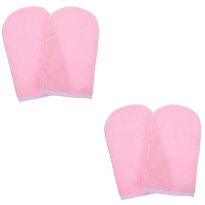DINHEAROM 2pairs Paraffin Wax Gloves for Hand Care Breathable Skin-Friendly Mittens for Stylish and Design for Moisturizing and Wax Baths