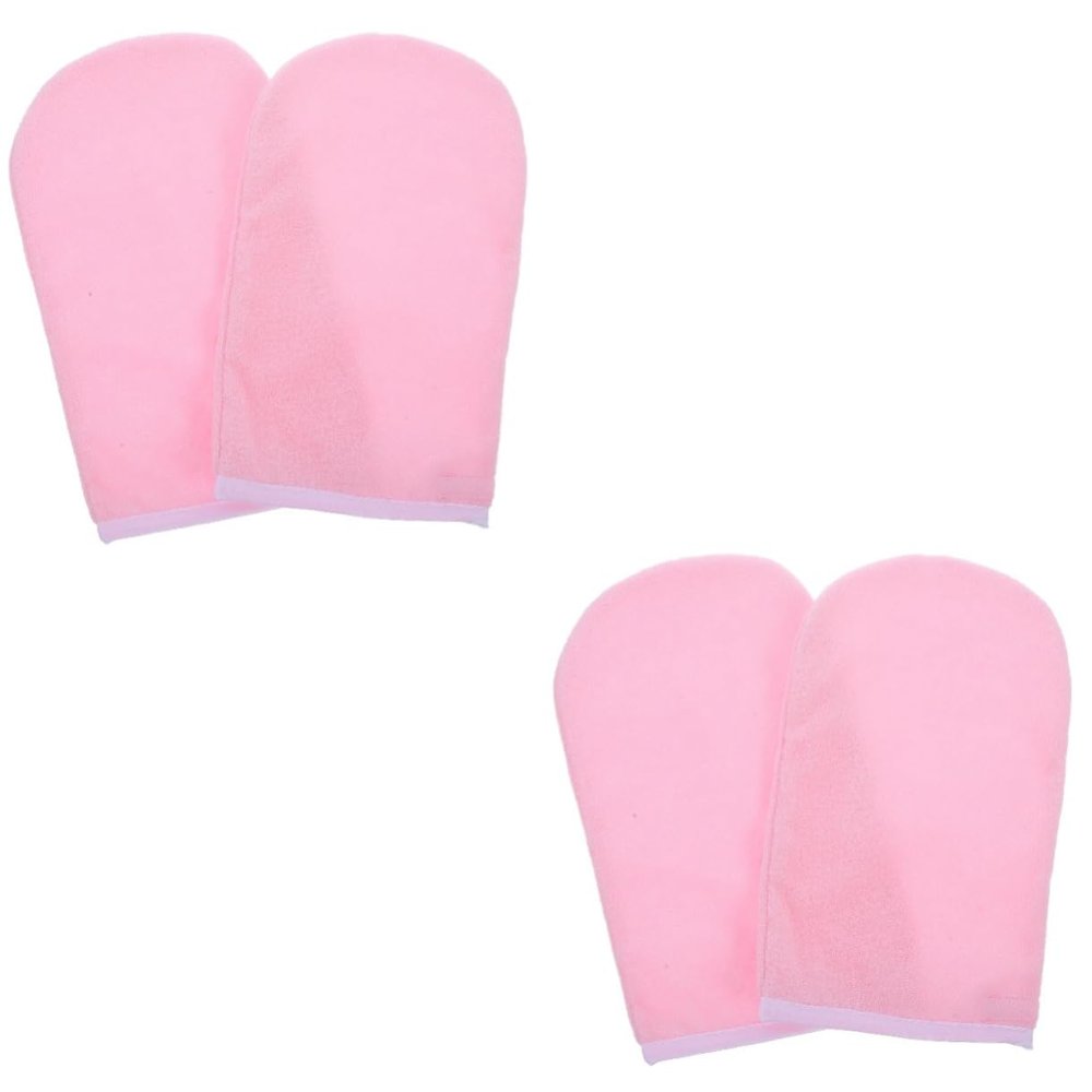 DINHEAROM 2pairs Paraffin Wax Gloves for Hand Care Breathable Skin-Friendly Mittens for Stylish and Design for Moisturizing and Wax Baths
