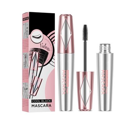 2025 New My Amazing Lashes Mascara,Stunning Volume and Length,Waterproof Black Long and Curly,4D Silk Fiber Lash Mascara with New Silicone Brush Head(Black-2PCS, 2PCS)