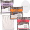 3-Pack Aromatherapy Bath Salts Gift Set. Variety Pack of Soothing Touch Bath Salts: Lavender, Tuscan Bouquet, Balancing Soak (8 oz Each). Bundle Includes Cotton Pouch and Loofah Exfoliating Pad view 1