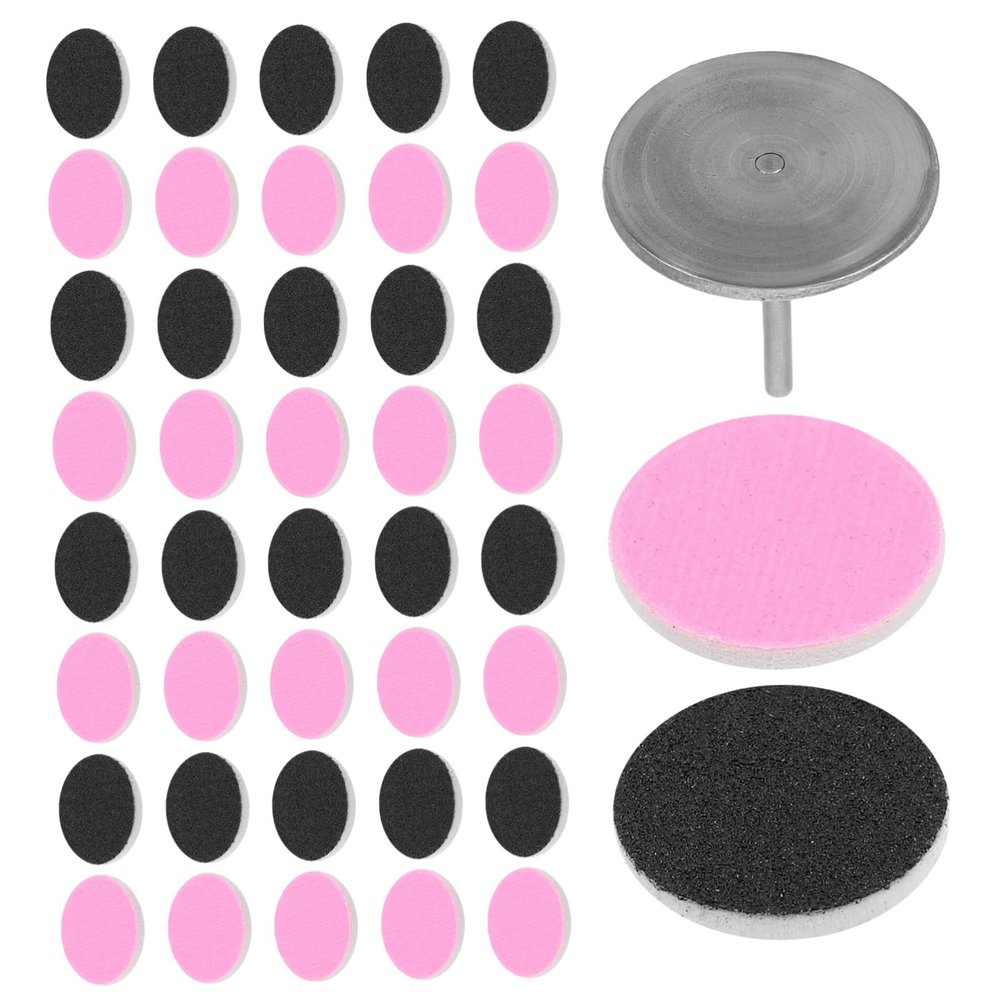 CALLARON Nail Drill Sanding Paper Discs 50pcs Manicure Tools Foot File Sandpaper Discs Pedicure Sandpaper Discs Foot Sandpaper Discs Manicure Tools