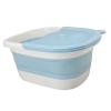 Yinhing Foot Soaker Tub, Foot Bath Foldable Washing Basin, Multifunction Soaking Tub, Bath Bucket Soaking Basin with Handle for Adult Children (Blue) view 2