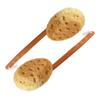 18" 2pcs Extra Long Handle Beechwood Bath Brush with Sponge - Exfoliating & Massaging Back Scrubber for Shower view 1