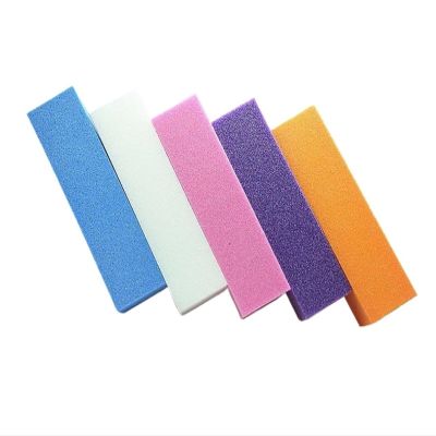 10 Pcs Nail Shiner Buffer Buffing Block Sanding File 4 Sided, 5 Colors 240 grit Nail/Manicure Sanding Buffing Block(Purple 10pcs)
