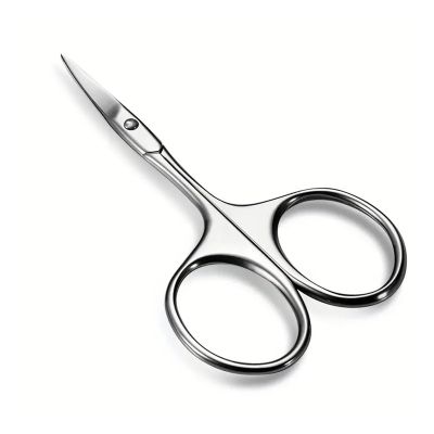 1pcs Professional Stainless Steel Eyebrow and Cuticle Scissors for Manicure, Hair Removal, and Hair Trimming(Eyebrow scissors)