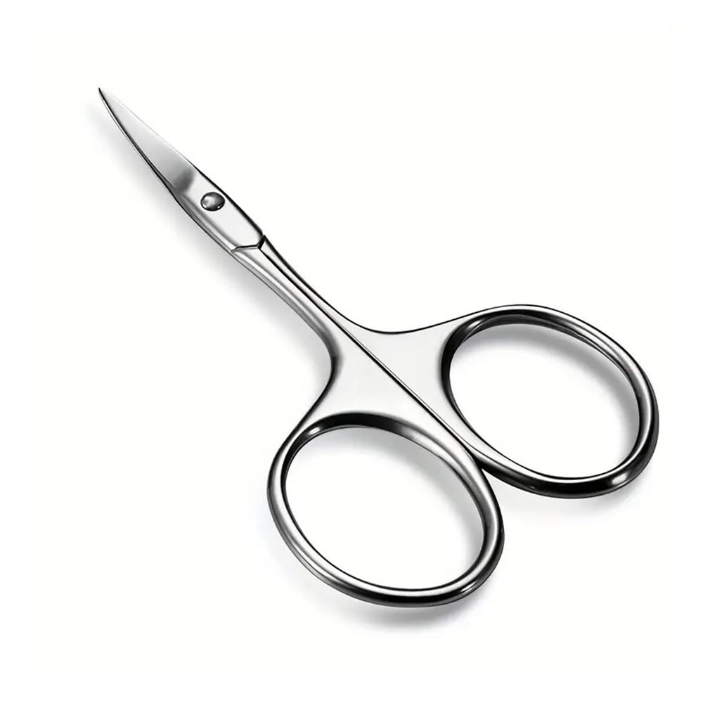 1pcs Professional Stainless Steel Eyebrow and Cuticle Scissors for Manicure, Hair Removal, and Hair Trimming(Eyebrow scissors)
