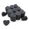 500Pcs Heart Shape Double Sided Nail File Sponge Nail Buffer Block File Washable Nail Care for Shaping/Smoothing Fingernail(500Pcs Black) view 2