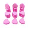500Pcs Heart Shape Double Sided Nail File Sponge Nail Buffer Block File Washable Nail Care for Shaping/Smoothing Fingernail(500Pcs Black) view 3