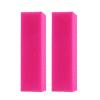 2Pcs Nail Buffer Blocks, 4 Sided Sponge Buffering Blocks for Acrylic, Natural Nail Cares, Professional Manicure(Neon Pink) view 1