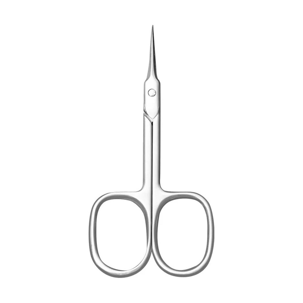 1Pcs Precision Stainless Steel Cuticle Scissors - Thin Blade Nail Clippers for Manicure and Eyebrow Trimming - Dead Skin Remover(Silvery Shiny)