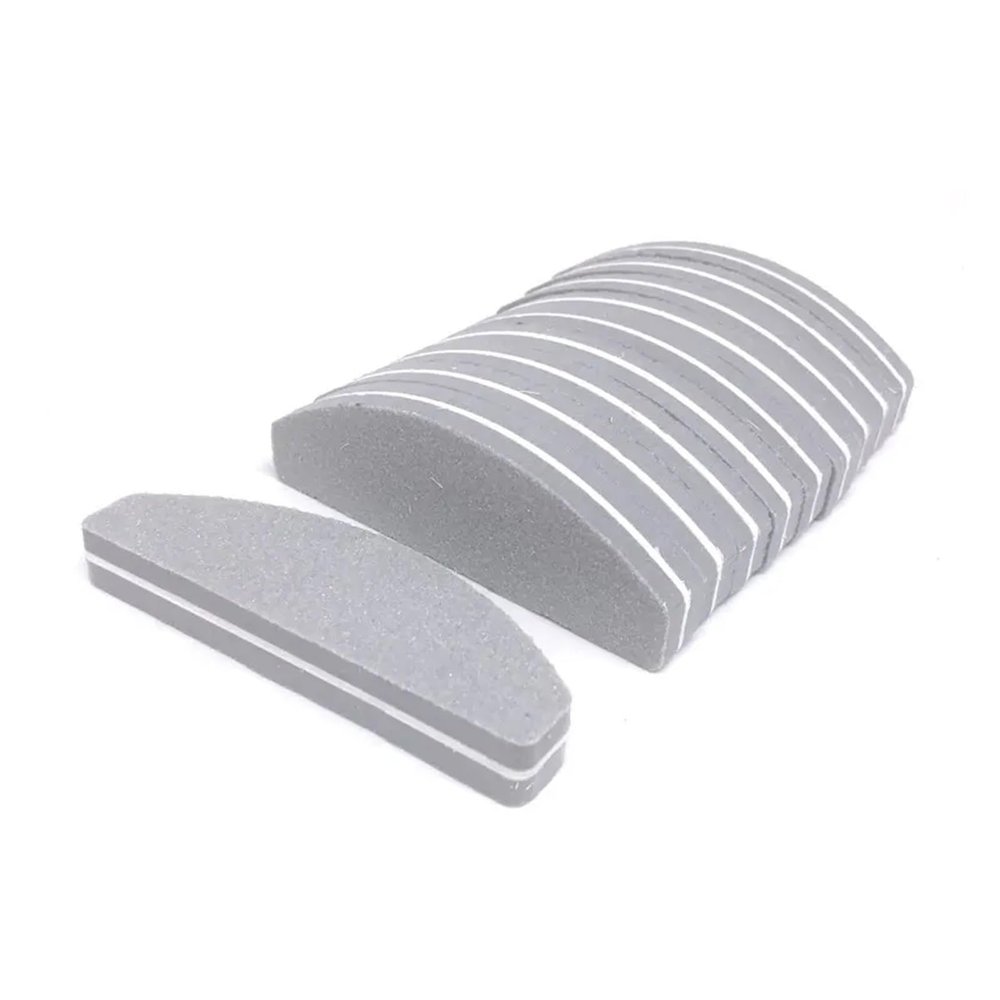 10 Pcs Mini Sponge Nail Files Buffing Sanding Manicure Block Care Nails Art Buffer Polish Pedicure Board Salon Manicure Tools(Gery)