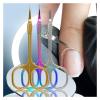 1Pcs Cuticle Scissors Nail Cuticle Clippers Trimmer Dead Skin Remover Stainless Steel Professional Nail Art Tools Cuticle Cutter(Colorful) view 2