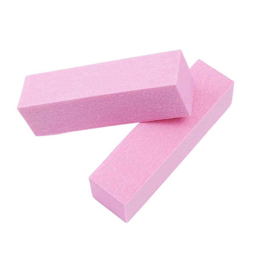 White Form Nail Buffers File for Gel Polish Pink Nail File Buffer Block Nail Pedicure Sanding Grinding Nail Art Tool(Gray)