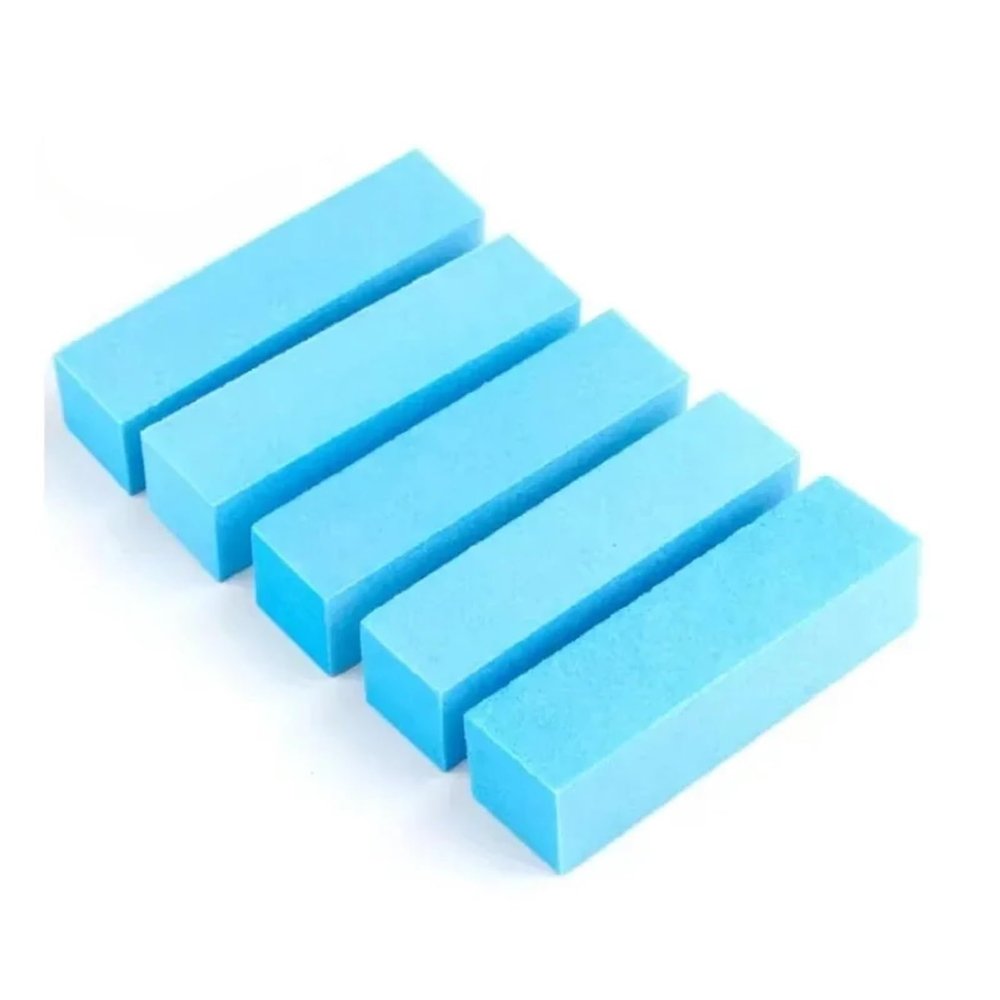 5/10/20Pcs Nail Buffer Professional Nail File Polisher Block Manicure Pedicure Files Sanding Polishing Sponge Nail Art Tools(5pcs Blue)