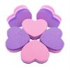 10/20/50 Pcs Purple Pink Heart Nail Files Buffer Block Removel Gel Polish Professional Material Nail Pedicure Manicure Tools(10Pcs) view 1