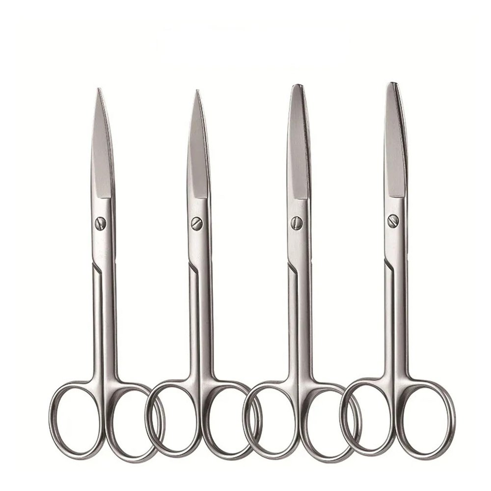LZYXFP Scissors Steel Small Nail Tools Eyebrow Nose Hair Cut Manicure Makeup Professional Beauty Accessories(14 Curved Pointed)