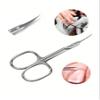 1/2pcs Professional Manicure Scissors Stainless Steel Cuticle Scissors Dead Skin Remover For Nails Art Clippers Eyebrow(Sliver 1pc) view 2