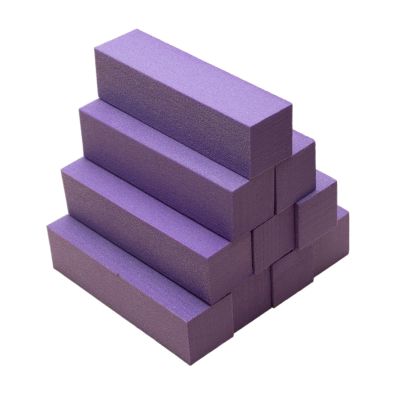 10PCS Nail Art Buffer Grinder Buffing Block White Nail File for Pedicure Tips Manicure Care Sponge Buffer Gel Polish Accessories Tools(Purple)