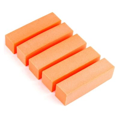 5/10Pcs Nail Buffer Professional Nail File Polisher Block Manicure Pedicure Files Sanding Polishing Sponge Nail Art Accessories(10pcs Orange)